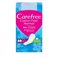 Гігієнічні прокладки Carefree Cotton Aloe з екстрактом бавовни й алое 30 шт. (3574661565040/3574661486147)
