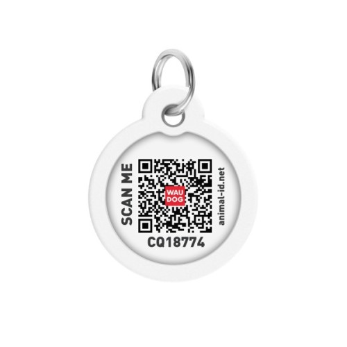 Адресник для тварин WAUDOG Smart ID з QR паспортом "Мохнаті монстри", коло 30 мм (230-4050)