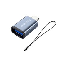 Перехідник OTG USB 3.0 AF to USB-C M gray Essager (EZJAC-SRA0G)