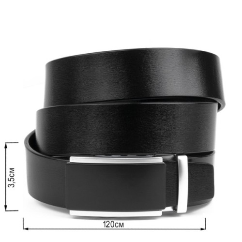Ремінь Vintage Чоловічий з автоматичною пряжкою Чорний (20294)