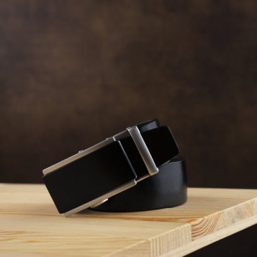 Ремінь Vintage Чоловічий з автоматичною пряжкою Чорний (20294)