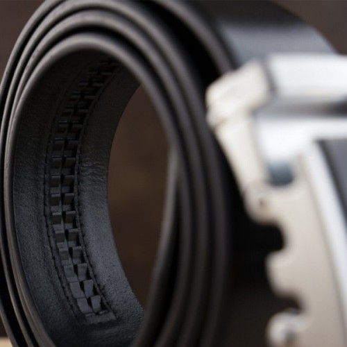 Ремінь Vintage Чоловічий з автоматичною пряжкою Чорний (20294)