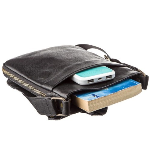 Сумка Shvigel Чоловіча шкіряна Чорна (19113)