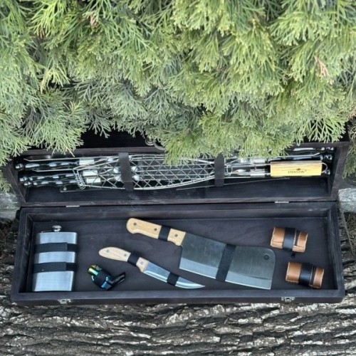 Набір для барбекю Metalzavod Майстер BBQ чорний (PN-BBQ-BL)