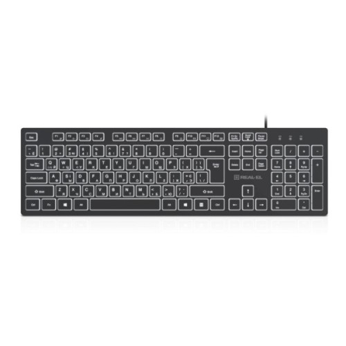 Клавіатура REAL-EL RK-7050 USB Black (EL123100054)