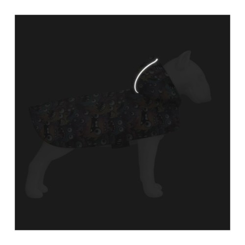 Дощовик для тварин WAUDOG Clothes Накидка з капюшоном Зубасті монстри M (357-4048)