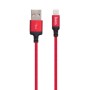 Дата кабель USB 2.0 AM to Lightning 2.0m 2A X14 black-red HOCO (6957531062899)