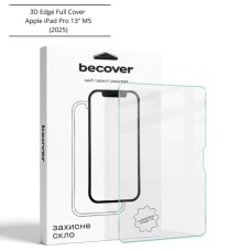 Скло захисне BeCover 3D Edge Full Cover Apple iPad Pro 13" M5 (2025) (714777)