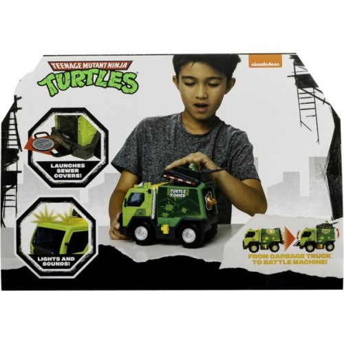 Ігровий набір Funrise TMNT Черепашки-Ніндзя класичні Бойовий сміттєвоз зі світлом та звуком (71045)