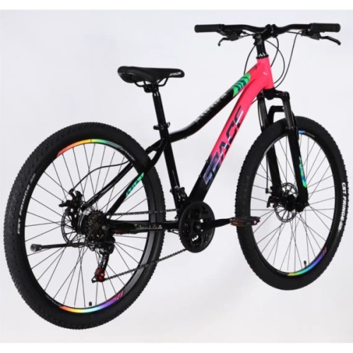 Велосипед Space 27.5" AURORA DD FR рама-15" ST 2026 рожево-чорний (OPS-SP-27.5-091)