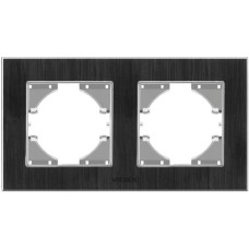 Рамка Videx BINERA чорний алюміній 2 пости (VF-BNFRA2H-B)