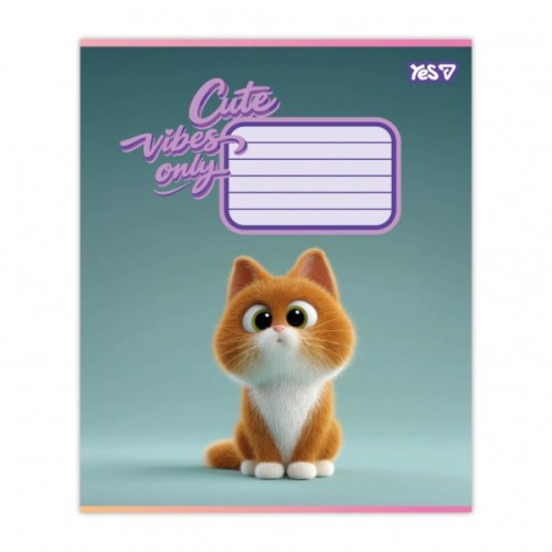 Зошит Yes Cute vibes only А5 24 аркуша клітинка (768900)