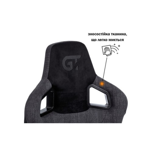 Крісло ігрове GT Racer X-8005 Dark Gray/Black Suede