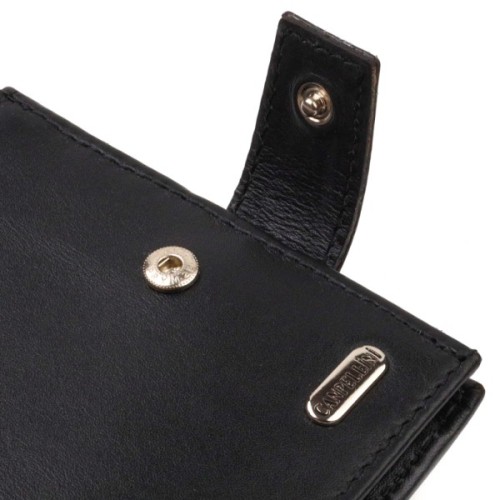 Гаманець Canpellini З натуральної шкіри Чорний (21792)