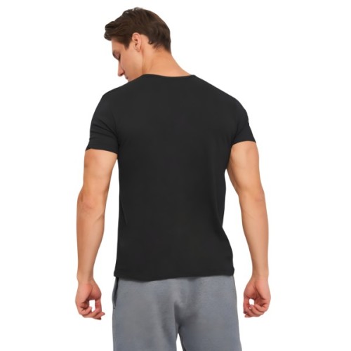 Футболка Kappa T-shirt Mezza Manica Scollo V K1315 Nero чорний XL (8052394816318)