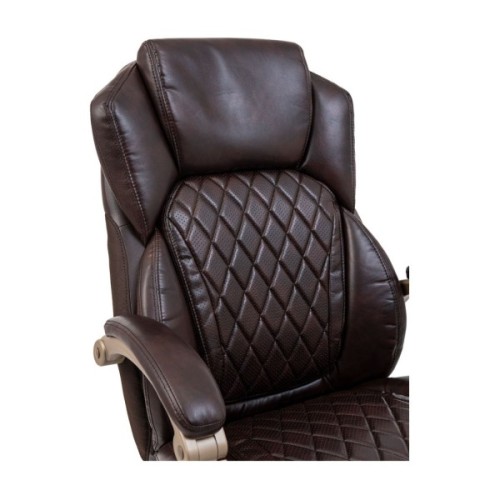 Офісне крісло Richman Преміо Пластик Річ Synchro Шкіра Спліт Темно-коричнева (R00000042322)