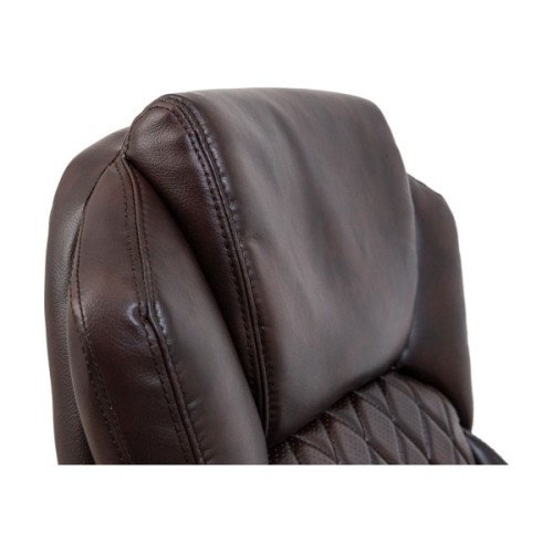 Офісне крісло Richman Преміо Пластик Річ Synchro Шкіра Спліт Темно-коричнева (R00000042322)
