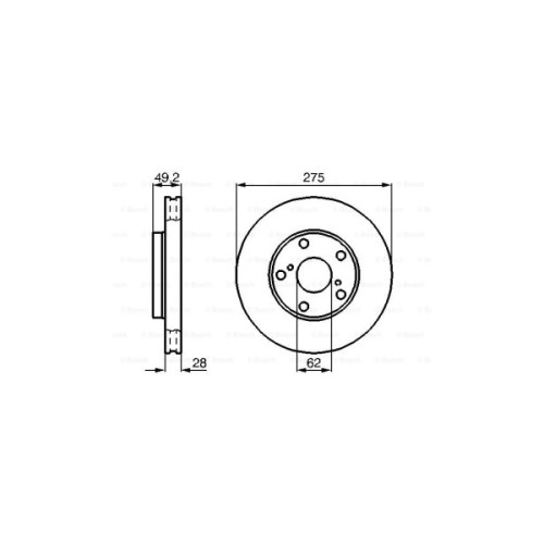 Гальмівний диск Bosch 0 986 478 632