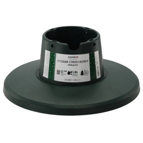 Підставка для ялинки Chomik під стовбур 3,5-10,5 см, пластик, форма кругла (5900779897519)