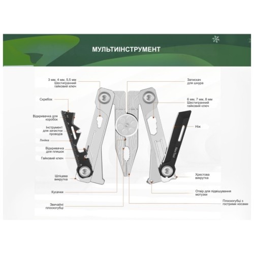 Мультитул NexTool Silver Blade EDC (NE20182)