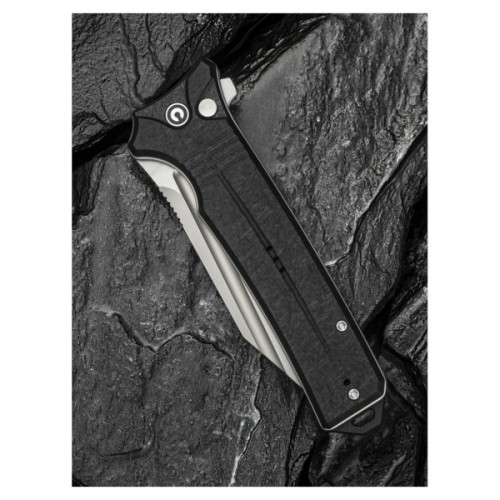 Ніж Civivi Neurohaptic, Bead Blast, чорний G10 (C23080-2)