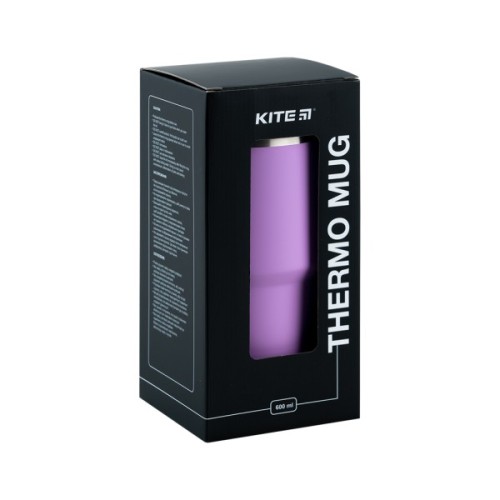 Термокружка Kite 600 мл фіолетова (K24-1206-2)