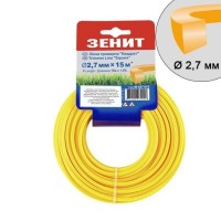 Жилка косильна Зеніт плетена "Квадрат" 2,7 мм х 15 м (40427015)