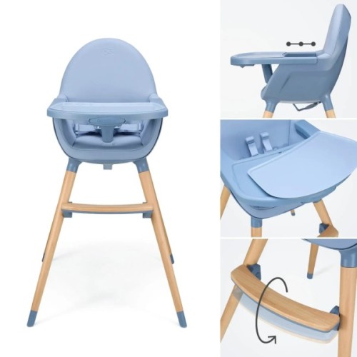 Стілець для годування Kinderkraft 2 в 1 Fini 2 Nordic Breeze (5902533929733)