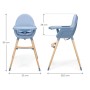 Стілець для годування Kinderkraft 2 в 1 Fini 2 Nordic Breeze (5902533929733)