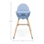 Стілець для годування Kinderkraft 2 в 1 Fini 2 Nordic Breeze (5902533929733)