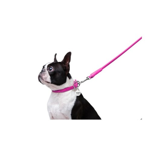 Повідець для собак WAUDOG Glamour круглий XS d 8 мм Д 122 см рожевий (33777)