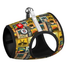 Шлея для собак WAUDOG Clothes з QR паспортом "Бетмен вінтаж" XS4 (1004-4004)