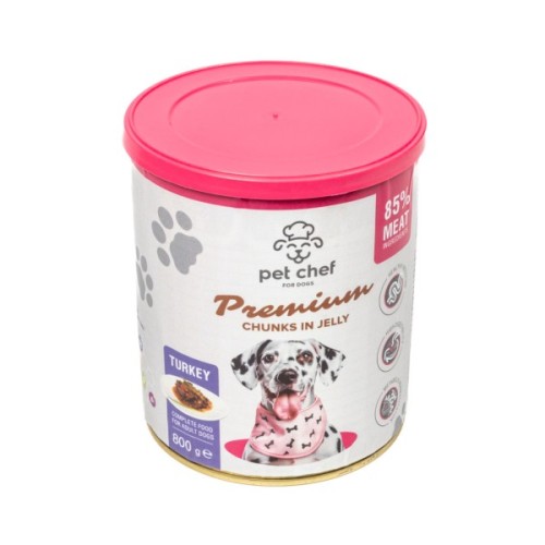 Вологий корм для собак Pet Chef З індичкою 800 г (4820255193670)