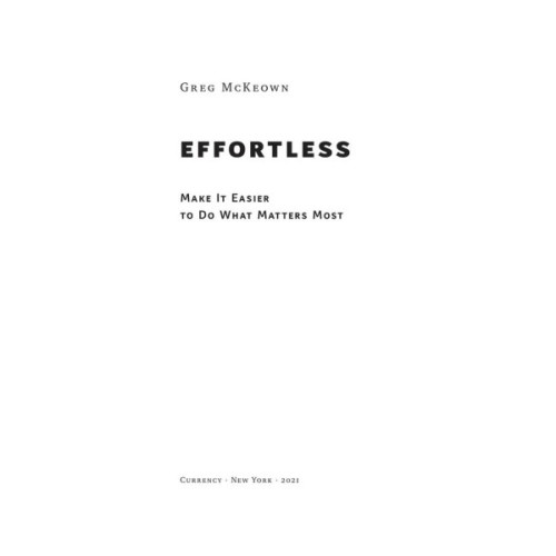 Книга Без зусиль. Досягайте важливого легше - Ґреґ Маккеон Наш Формат (9786177973897)