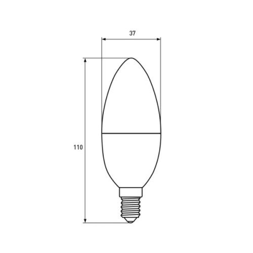 Лампочка EUROELECTRIC LED CL 9W 900Lm E14 4000K (LED-CL-09144(EE))