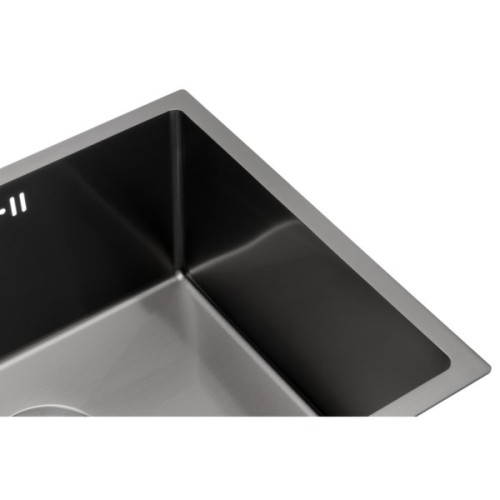 Мийка кухонна GRANADO Under top MAX STEEL S201 black (GS07201B)