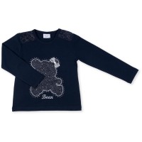 Кофта дитяча Breeze з мереживним ведмедиком (8548-98G-blue)