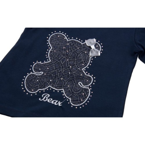 Кофта дитяча Breeze з мереживним ведмедиком (8548-98G-blue)