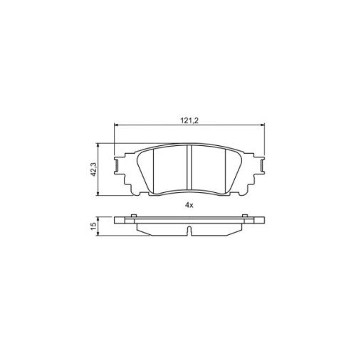 Гальмівні колодки Bosch 0986494822