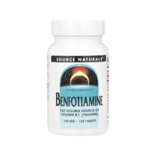 Вітамінно-мінеральний комплекс Source Naturals Бенфотіамін, 150 мг, Benfotiamine, 120 таблеток (SNS-01907)