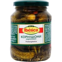 Овочева консервація Iberica Корнішони мариновані 3-6 см 370 мл (8436024299564)