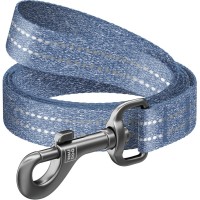 Повідець для собак WAUDOG Re-cotton світловідбивний L-XXL Ш 25 мм Д 500 см синій (401712)