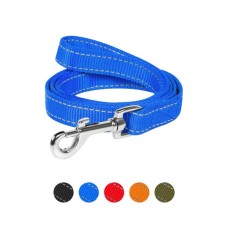 Повідець для собак Dog Extreme з нейлону подвійний Ш 25 мм Д 122 см блакитний (42992)