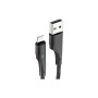 Дата кабель USB 2.0 AM to Lightning 0.25m 2.4A black Essager (EXCL-LSB01)