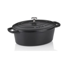 Гусятниця Kela Calido чавунна з кришкою 4 л чорна (12861)