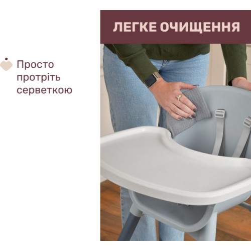 Стілець для годування Chicco Polly Zest, білий (87170.77)