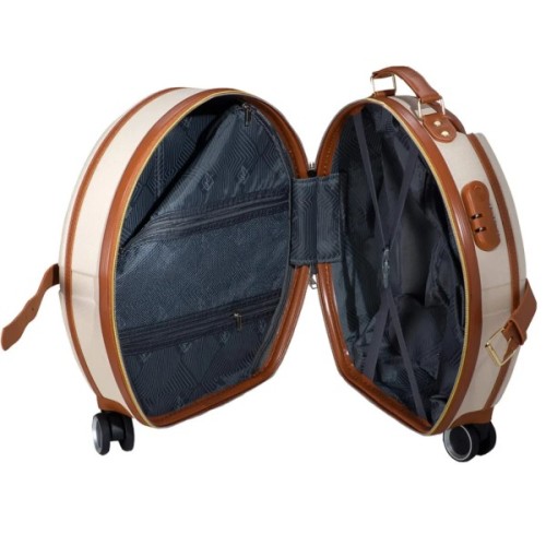 Валіза Semi Line 20" (S) Ecru/Brown (T5670-2) (DAS302666)