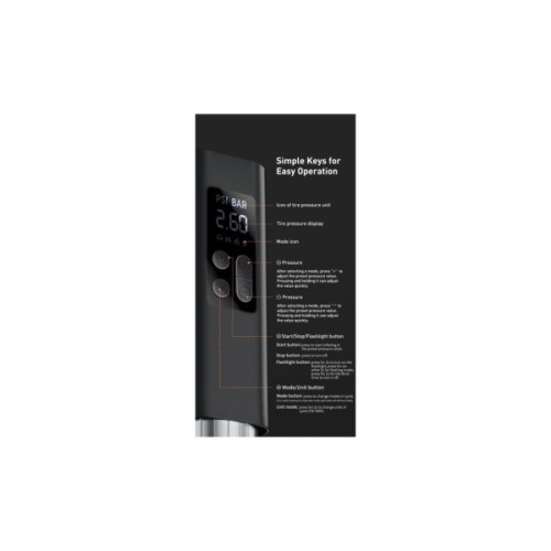 Автомобільний компресор Baseus Super Mini Inflator Pump Black (CRCQ000001)
