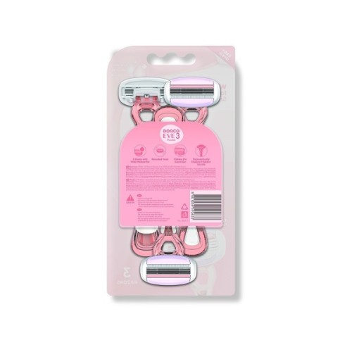 Бритва Dorco Eve 3 Portable Одноразова Для жінок 3 шт. (8801038592633)