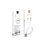 Дата кабель USB 2.0 AM to USB-C 1.0m 5A PVC white WUW (6972573331635)
